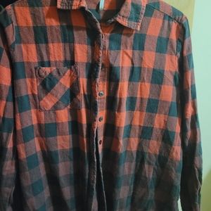 Boyfriend fit BKE plaid shirt